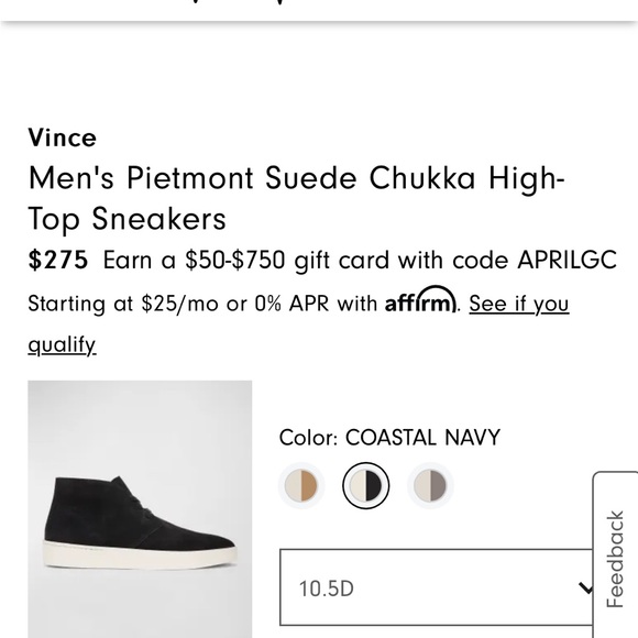 NEW In Box VINCE ABE, Graphite SU - Picture 14 of 14